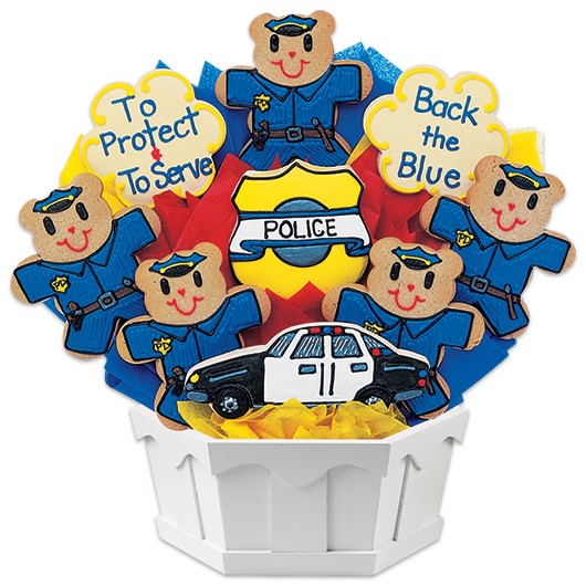 A136 - Police Cookie Bouquet