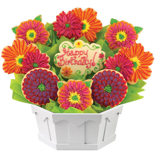 A238 - Birthday Splendor Cookie Bouquet