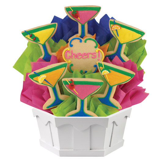 A255 - Cheers Cookie Bouquet