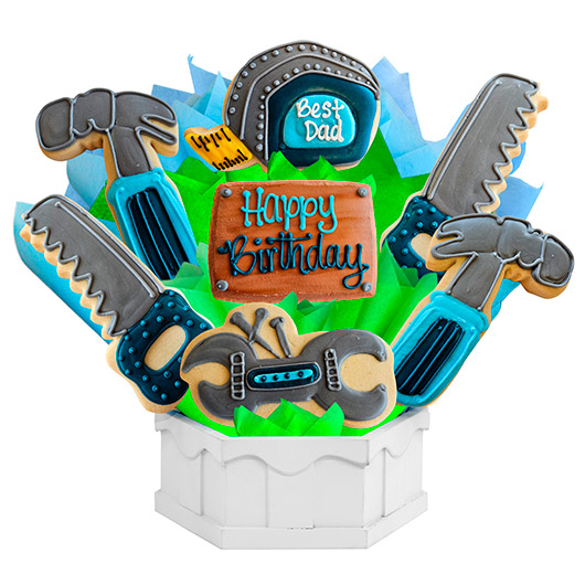 A26 - Tool Time Birthday Cookie Bouquet