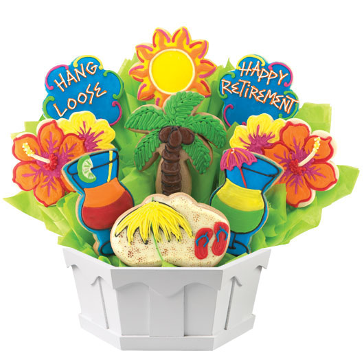 A292 - Sunny Retirement Wishes Cookie Bouquet