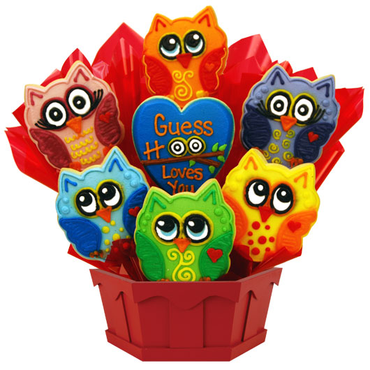 A355 - Birthday Hoot Cookie Bouquet