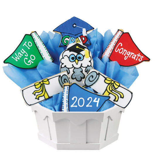 A363 - Hooty Hoot, You Did It! Cookie Bouquet