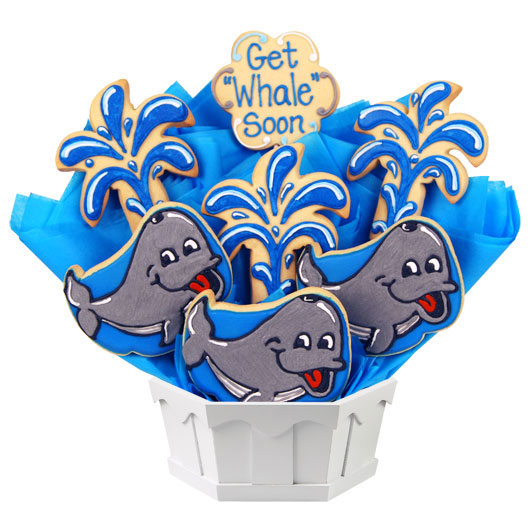 A414 - Get Whale Soon Cookie Bouquet