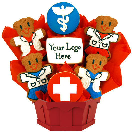 A422 - Health Care Appreciation - Custom Cookie Bouquet