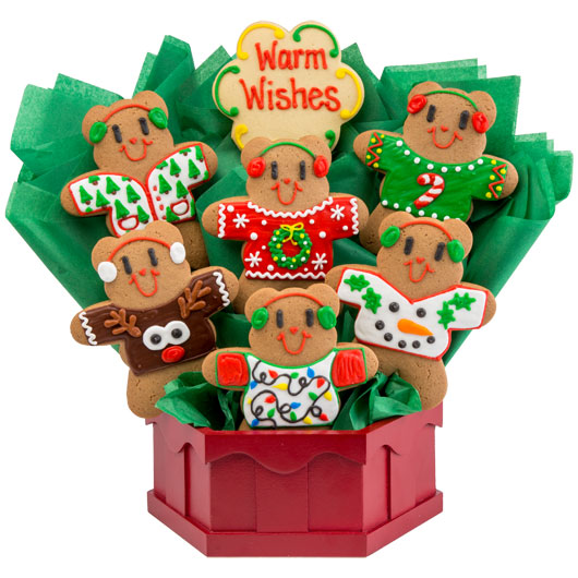 Beary Ugly Sweaters Cookie Bouquet