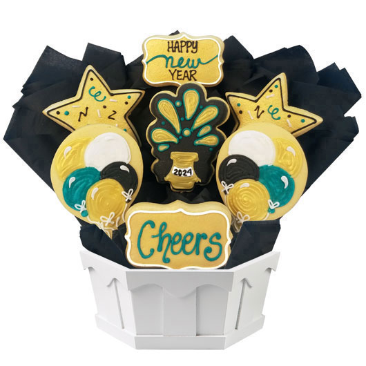 A468 - Happy New Year Cookie Bouquet