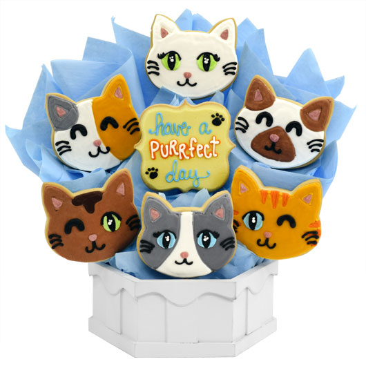 A500 - Purrfect Cats Cookie Bouquet