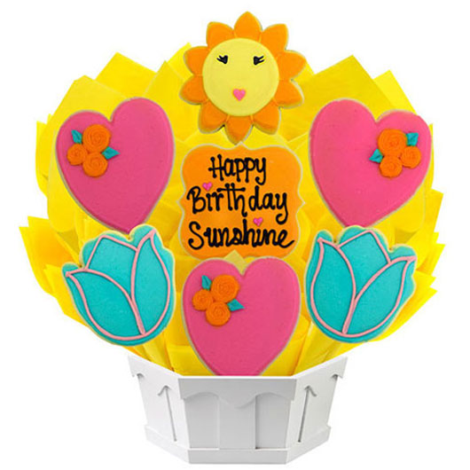 Happy Birthday Sunshine Cookie Bouquet