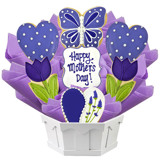A544 - Lovely Lavender for Mom Cookie Bouquet