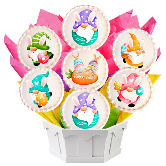 A556 - Easter Gnomes Cookie Bouquet