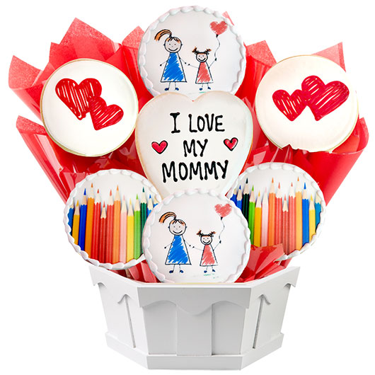 A557 - Artwork for Mom Cookie Bouquet