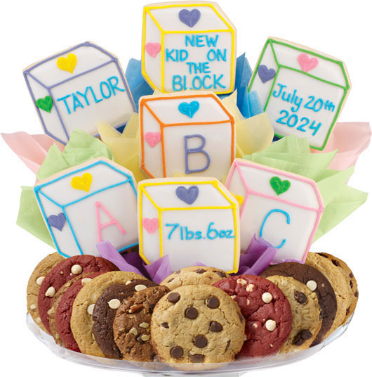 Baby Blocks Gourmet Gift Basket