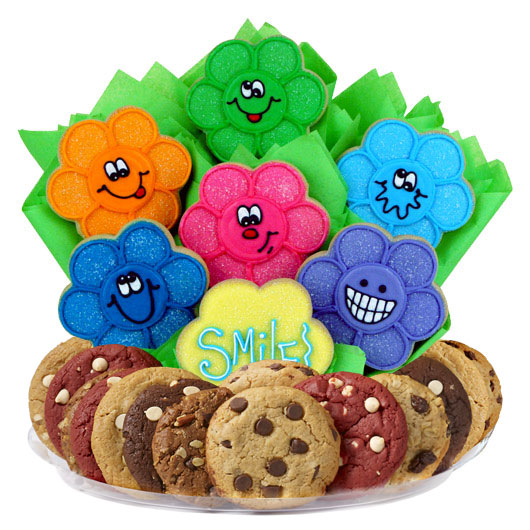 B399 - Wacky Face Daisies BouTray™ Cookie Boutray