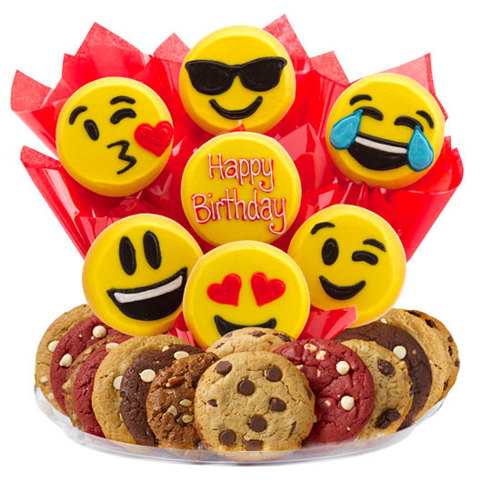 Sweet Emojis Gourmet Gift Basket - Birthday