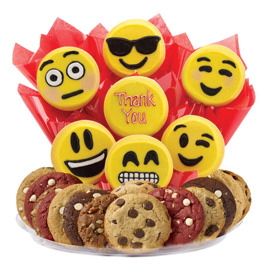 Sweet Emojis Gourmet Gift Basket-Thank You