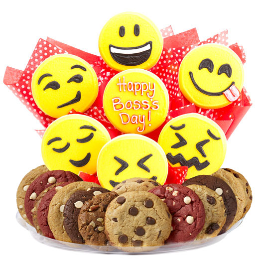 Sweet Emojis Boss Day Gourmet Gift Basket