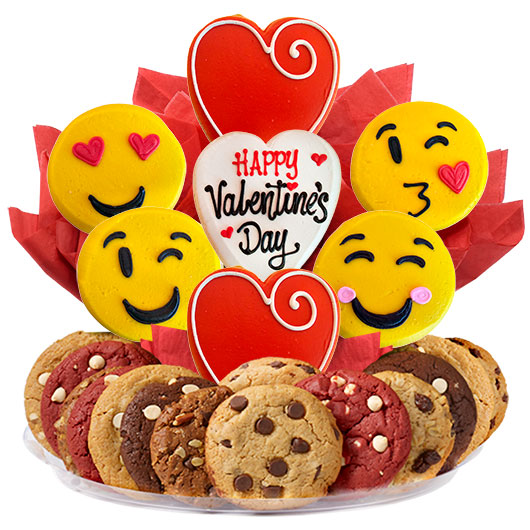 Gluten Free Sweet Emoji Valentine’s Day Gourmet Gift Basket