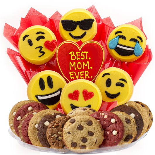 B456 - Sweet Emojis - Best. MOM. Ever. BouTray™ Cookie Boutray