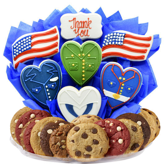 Military Thank You Gourmet Gift Basket