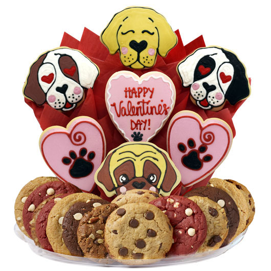 B507 - Valentine Puppies BouTray™ Cookie Boutray