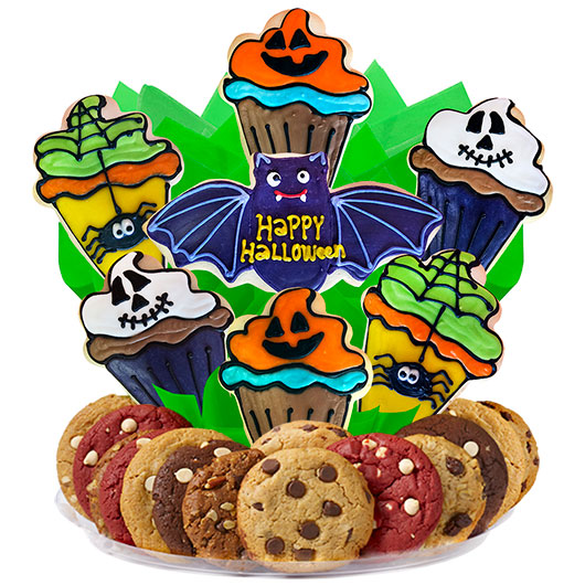 B547 - Happy Halloween Cupcakes BouTray™ Cookie Boutray