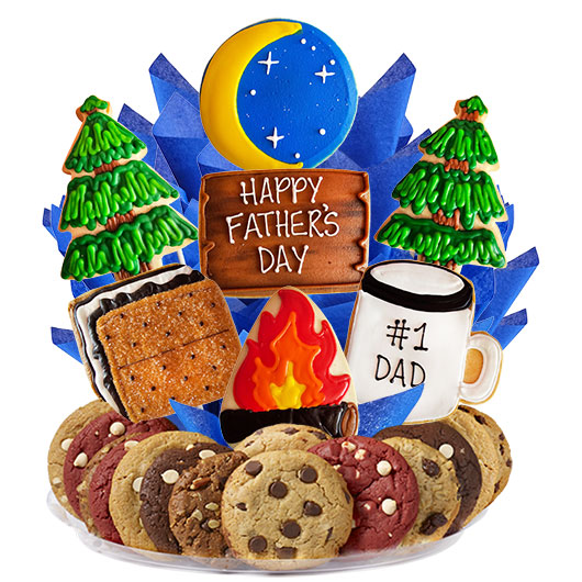 B559 - Campout Dad BouTray Cookie Boutray