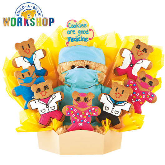 BAB264 - Build-A-Bear - Cookies are Good Medicine Cookie Bouquet