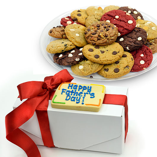 BXT8-FD - Father's Day One Dozen Gourmets w/ Message Tag Gourmet Cookies