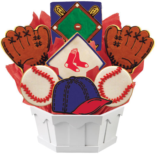 MLB Bouquet - Boston Redsox Cookie Bouquet