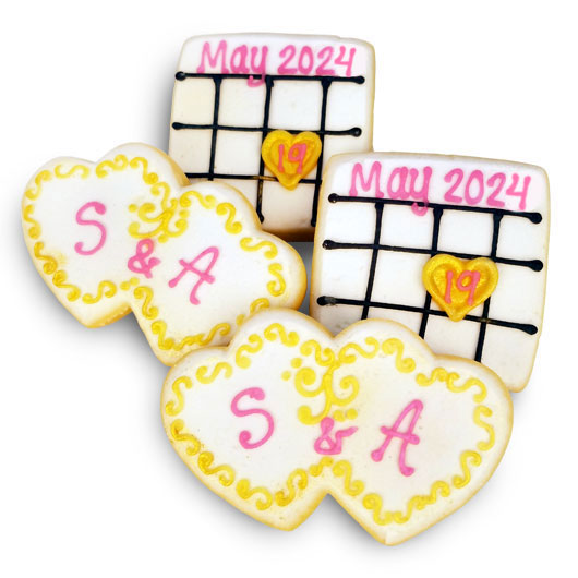 CFA41 - Save the Date Cookie Favors Cookie Favors