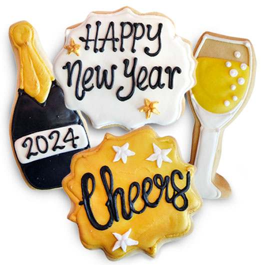 CFA45 - New Years Eve Cookie Favors Cookie Favors