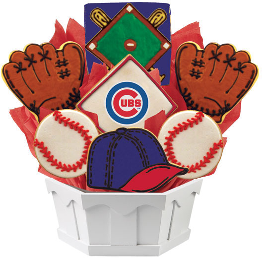 MLB1-CHC - MLB Bouquet - Chicago Cubs Cookie Bouquet