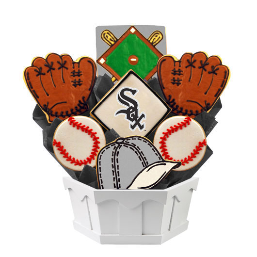 MLB1-CWS - MLB Bouquet - Chicago Whitesox Cookie Bouquet