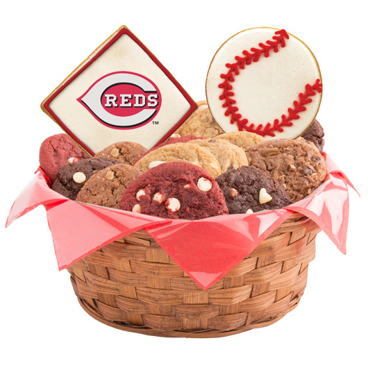 WMLB1-CIN - MLB Basket - Cincinnati Reds Cookie Basket