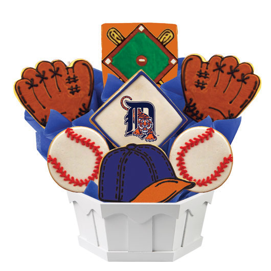 MLB1-DET - MLB Bouquet - Detroit Tigers Cookie Bouquet