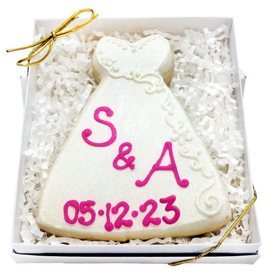 GB1 - Wedding Dress Cookie Cookie Box