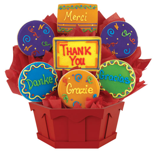 Gluten Free Many Thanks Cookie Bouquet