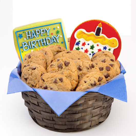 Gluten Free Confetti and Candles Cookie Basket