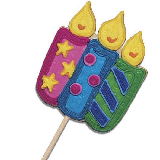 IDC4 - Bright Birthday Candles Individual Cookies