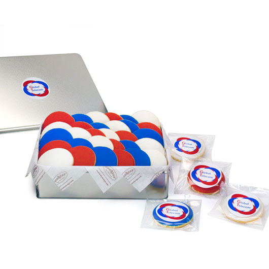 LTICD20 - Custom Logo Tin – 20 Iced Cookies Cookie Box