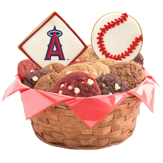 WMLB1-LAA - MLB Basket - Los Angeles Angels of Anaheim Cookie Basket