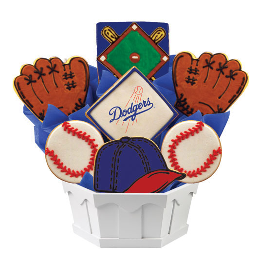 MLB Bouquet - Los Angeles Dodgers Cookie Bouquet