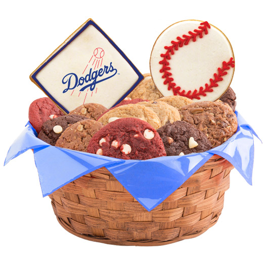 WMLB1-LAD - MLB Basket - Los Angeles Dodgers Cookie Basket