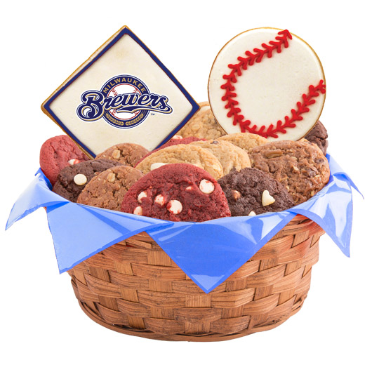 WMLB1-MIL - MLB Basket - Milwaukee Brewers Cookie Basket