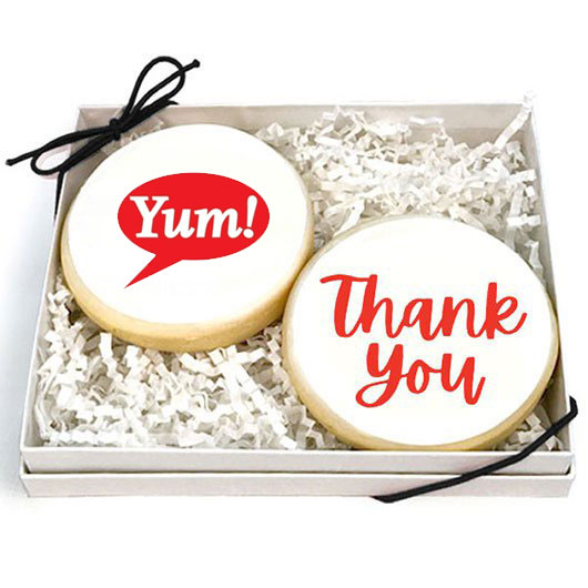 NGPBOX2 - Thank You with Logo Cookie Gift Box Cookie Box