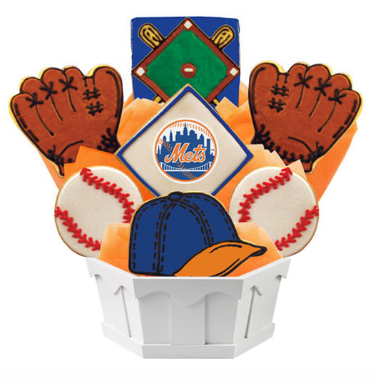 MLB Bouquet - New York Mets Cookie Bouquet