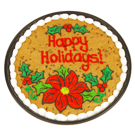 PC44 - Holiday Floral Cookie Cake Cookie Cake