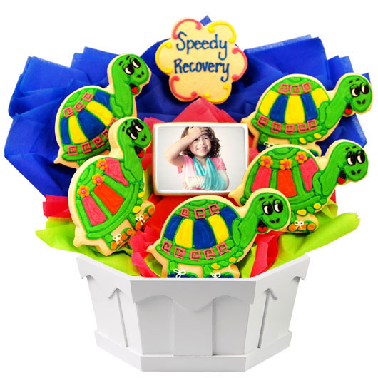 PH121 - Photo Cookies -  Speedy Recovery Cookie Bouquet