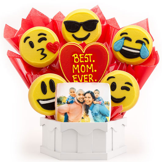 PH456 - Photo Cookies – Best. Mom. Ever Cookie Bouquet